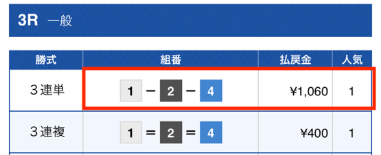 ナナマ2023年10月30日無料予想結果1