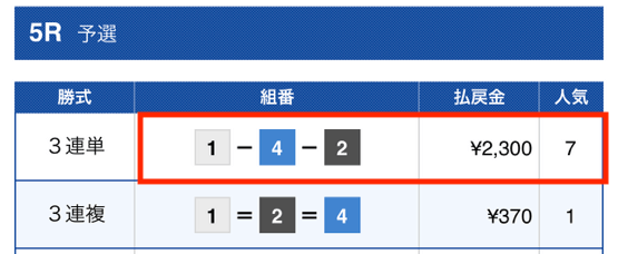 ナナマ2023年10月27日有料予想結果1