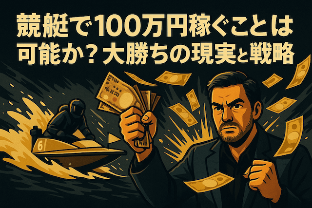 競艇で100万円稼ぐことは可能か？大勝ちの現実と戦略を徹底解説