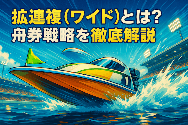 拡連複とは？拡大2連勝複式の意味・メリットと舟券戦略【競艇ワイド解説】