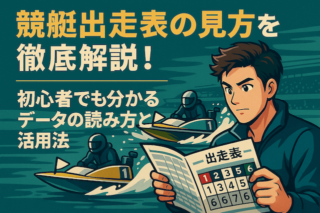 競艇出走表の見方を徹底解説！初心者でも分かるデータの読み方と活用法