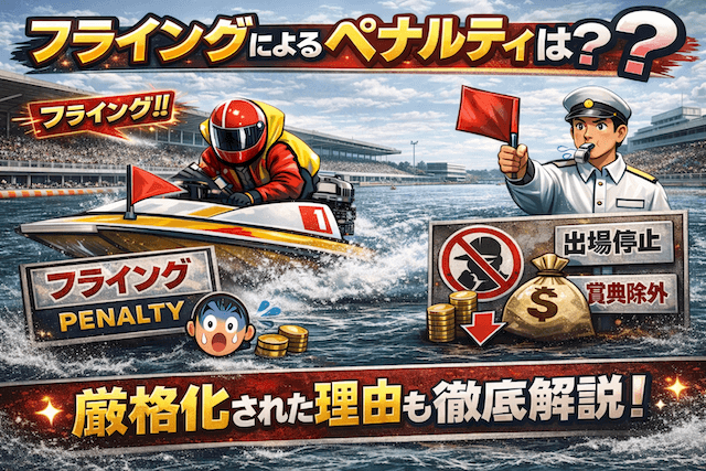 競艇のフライングによるペナルティや罰則は？厳格化された理由も徹底解説！