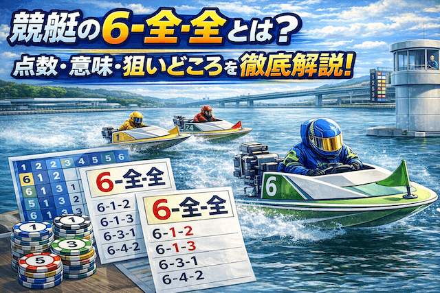 競艇の6-全-全とは？点数・意味・狙いどころを徹底解説！