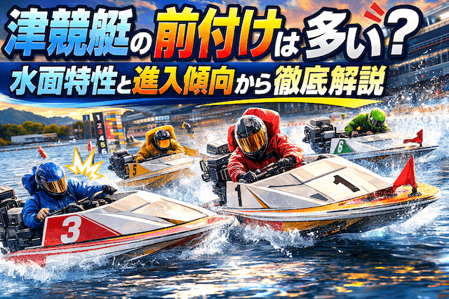津競艇の前付けは多い？水面特性と進入傾向から徹底解説