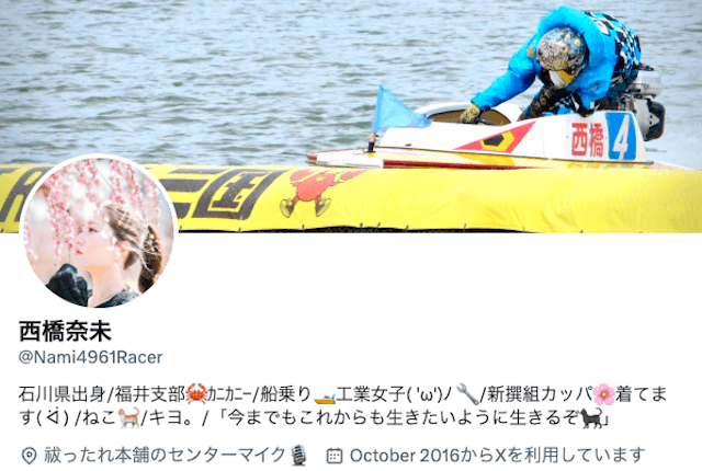 西橋奈未 X