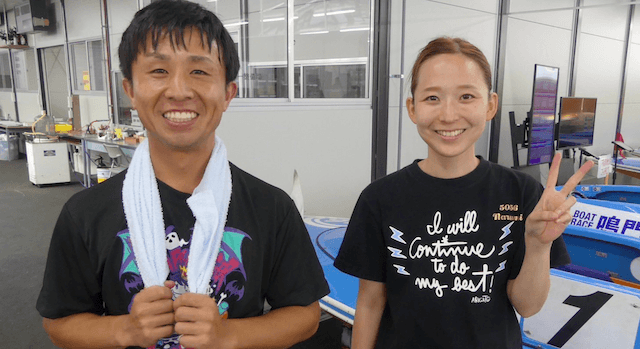 西岡成美と師匠のツーショット