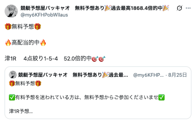 パッキャオのXの実績